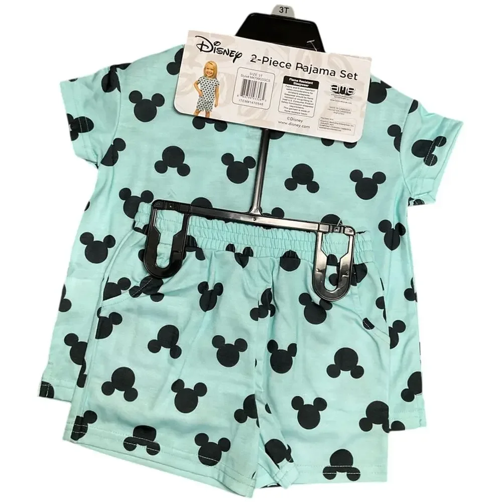 Disney Girl’s Pajamas Sleepwear Set Blue Size 3T NWT - Picture 2 of 3